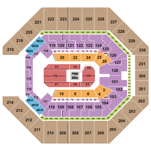 Frost Bank Center Premier Boxing Champions Seating Chart